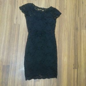 Black lace dress